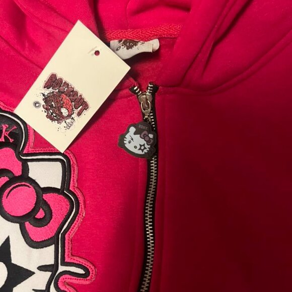 Women's Hello Kitty "Roxk Out" Zip Up Hoodie - 2XL - New - Picture 8 of 10